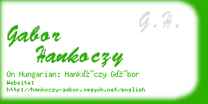 gabor hankoczy business card